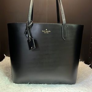 Kate Spade New York Black Leather Tote